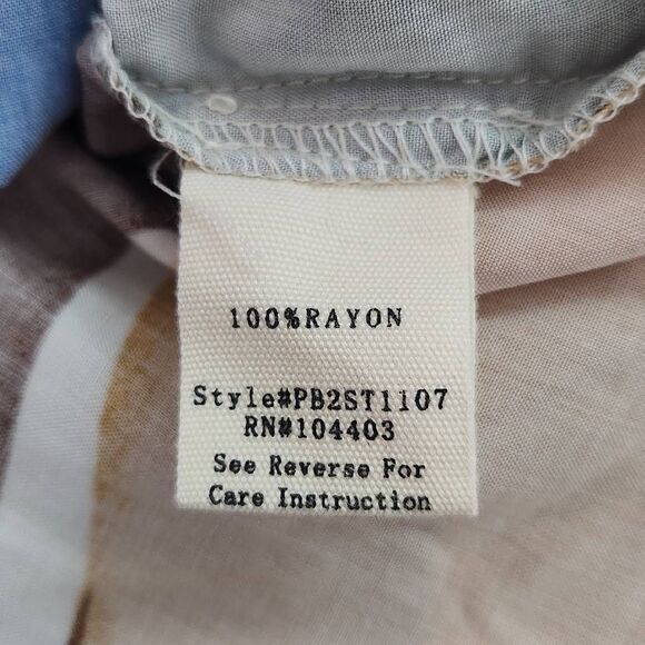 Perch by Blu Pepper Flowy Peasant Blouse with Full Sleeves Size 2X - Picture 10 of 11